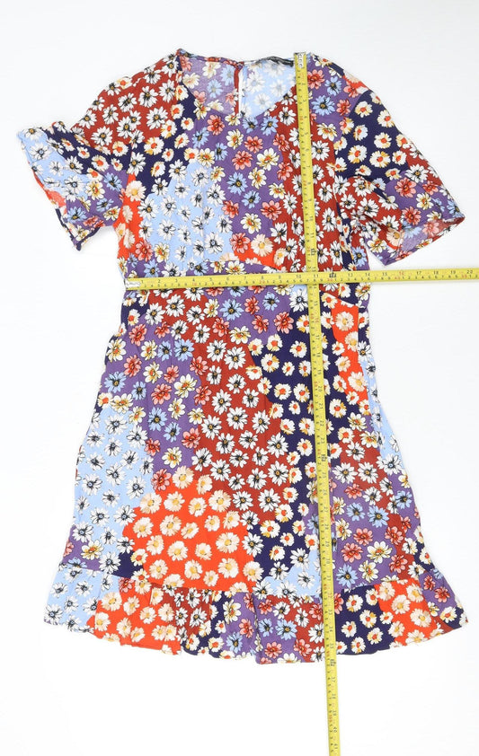 Dorothy Perkins Women’s Multicoloured Floral Shift Dress Size 12