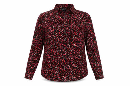New Look Women's Multicoloured Animal Print Button-Up Shirt Size 8