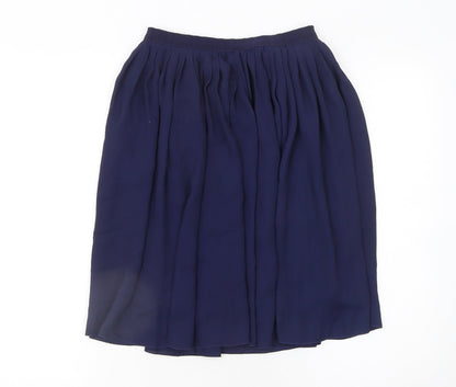 Uniqlo Women’s Blue Midi Pleated Chiffon Skirt Size S