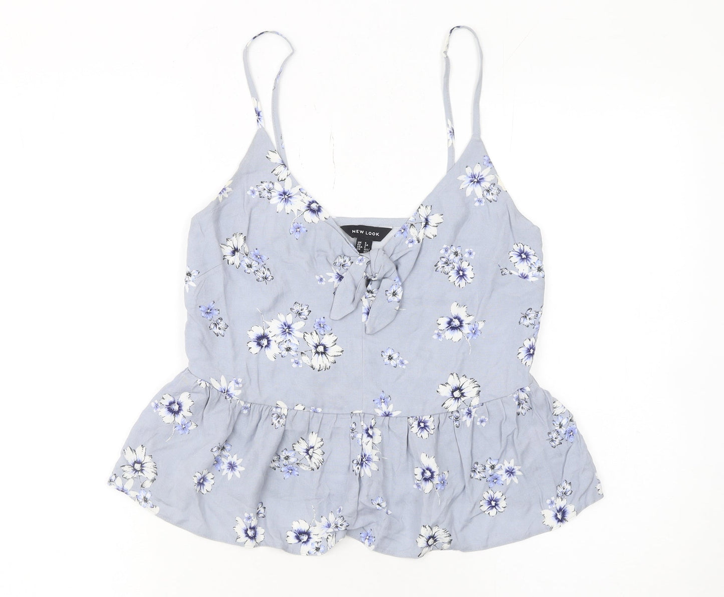 Womens UK Size 6 New Look Blue Camisole Tank