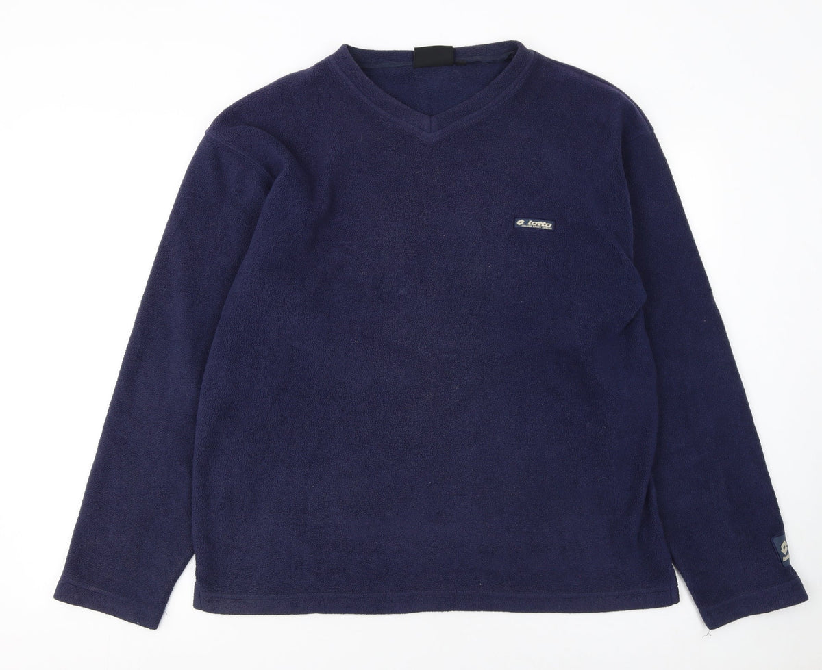Mens UK Size M Lotto Blue Pullover Sweatshirt