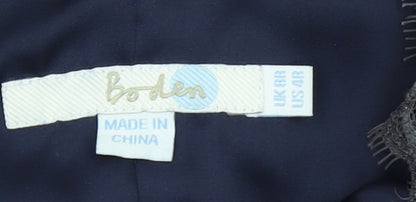 Boden Women Blue Lace Sheath Knee Length Dress UK 8