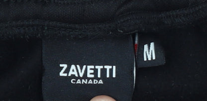 Zavetti Canada Boys Black Jogger Sweatpants M Elastic Waist Fleece