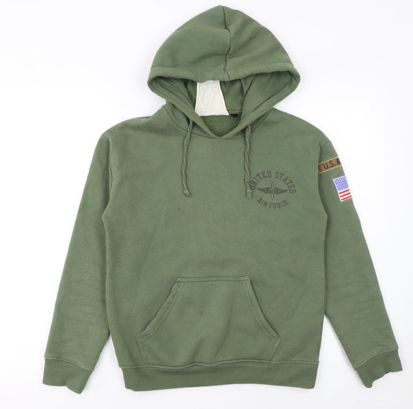 Womens UK Size 6 Topshop Green Pullover Hoodie