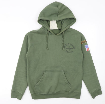 Womens UK Size 6 Topshop Green Pullover Hoodie