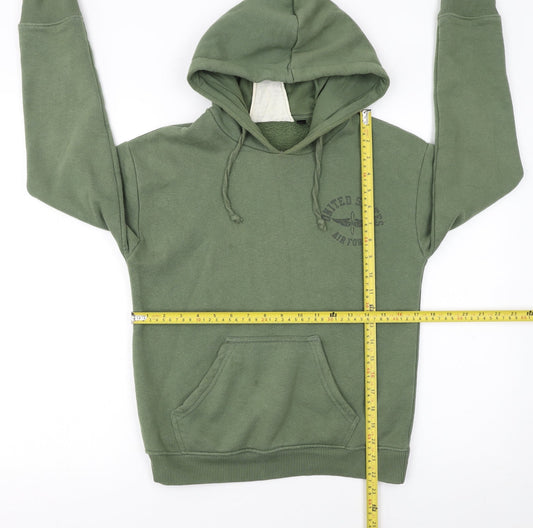 Womens UK Size 6 Topshop Green Pullover Hoodie