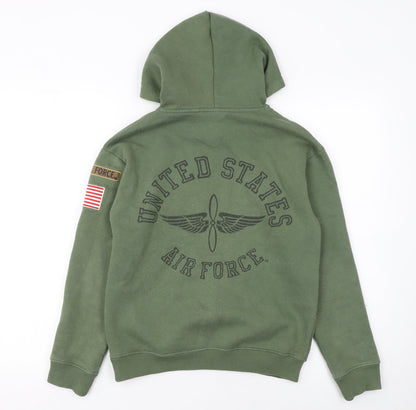 Womens UK Size 6 Topshop Green Pullover Hoodie