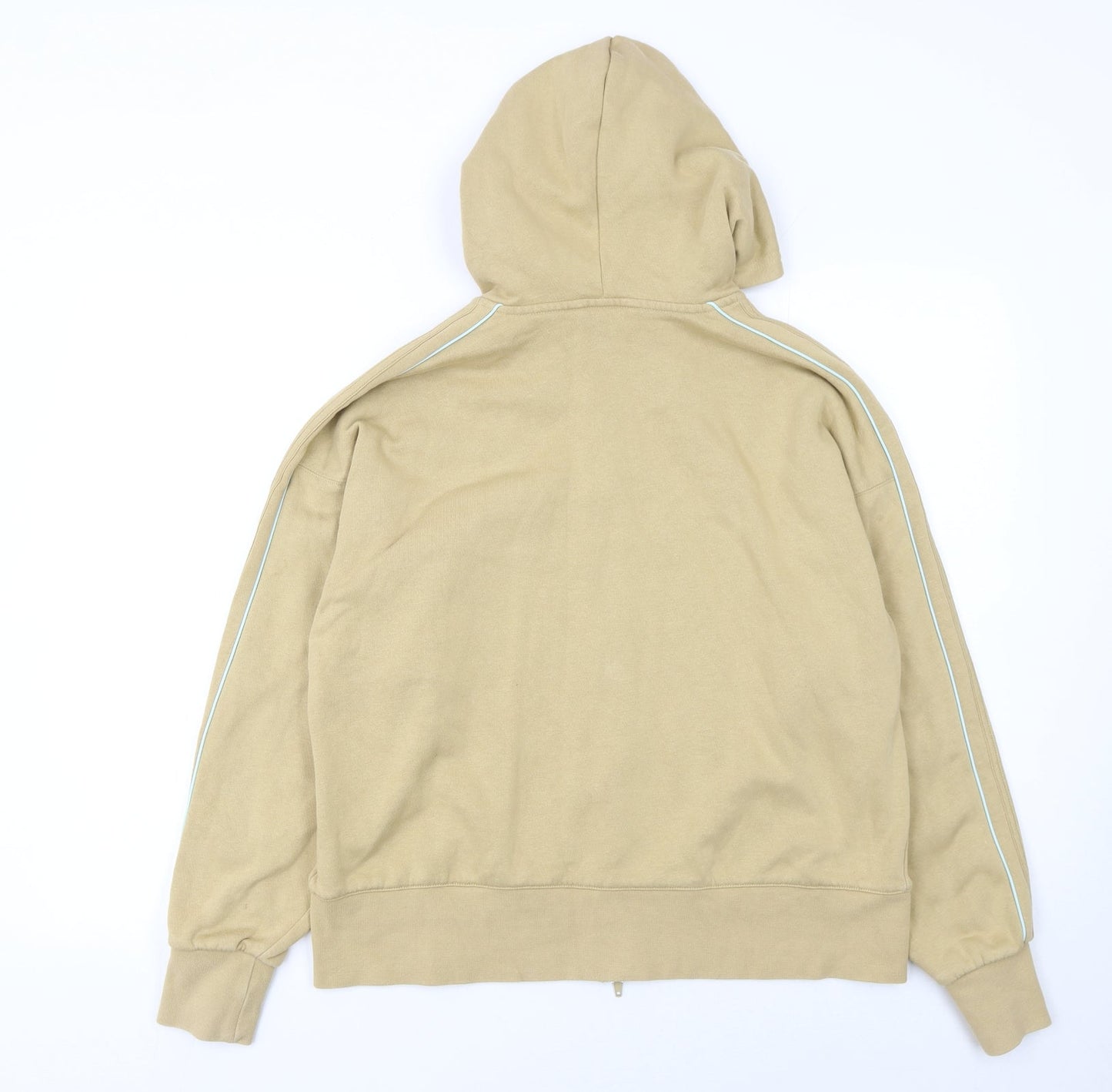 Womens UK Size 8 adidas Beige Full Zip Hoodie