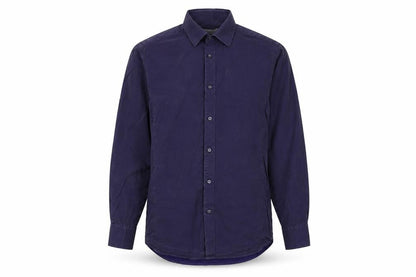 Reiss Men's Blue Cotton Long Sleeve Regular Fit Button-Up Shirt L