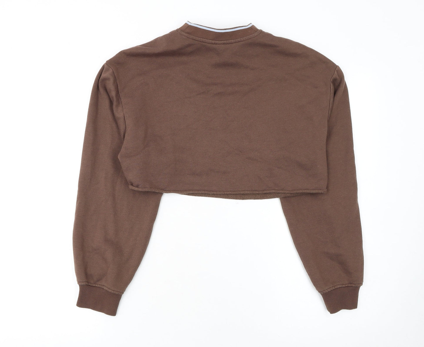 Womens UK Size 2XS H&M Brown Pullover Sweatshirt