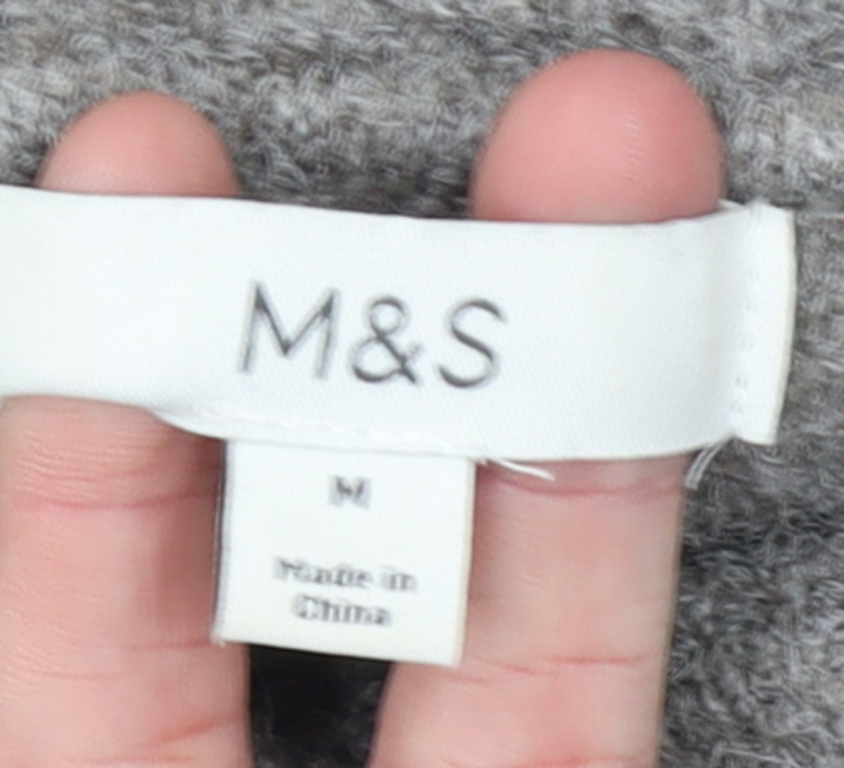 Womens UK Size M Marks and Spencer Grey Pullover Jumper