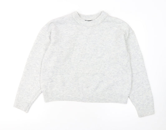 Womens UK Size M New Look Grey Pullover Jumper