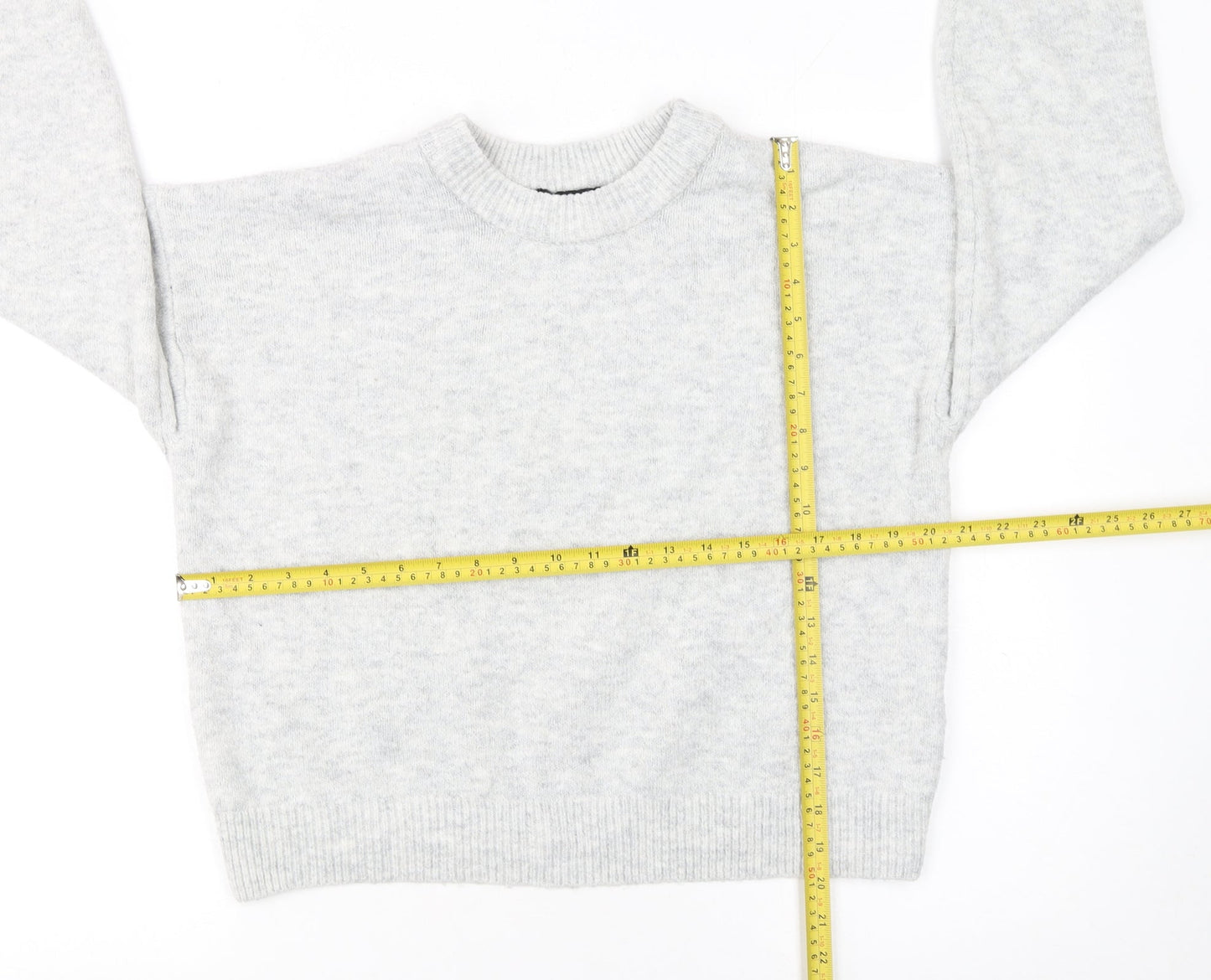 Womens UK Size M New Look Grey Pullover Jumper