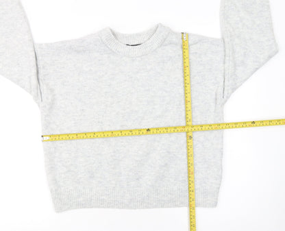 Womens UK Size M New Look Grey Pullover Jumper