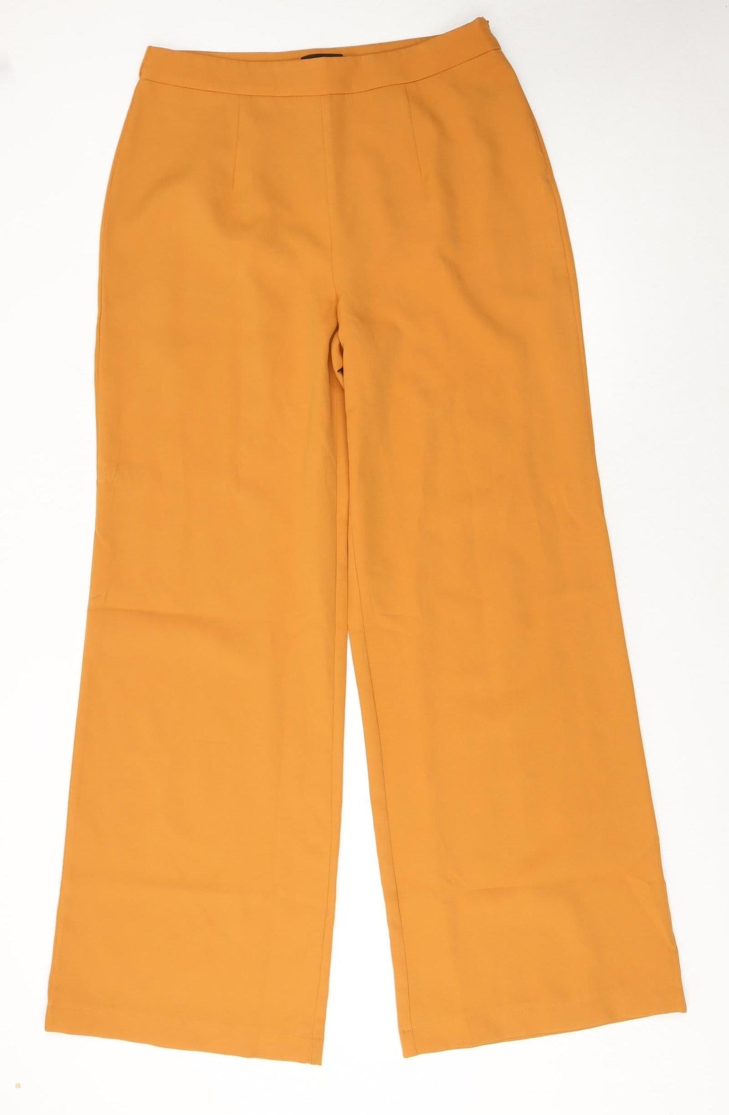 Womens UK Size 14 PRETTYLITTLETHING Regular Fit Casual Business Brown Trousers