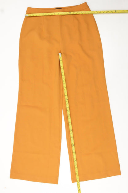 Womens UK Size 14 PRETTYLITTLETHING Regular Fit Casual Business Brown Trousers