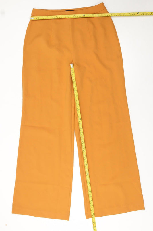 Womens UK Size 14 PRETTYLITTLETHING Regular Fit Casual Business Brown Trousers