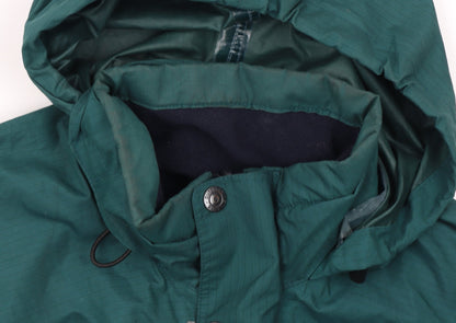 Outdoor Scene Men's Green Waterproof Hooded Jacket Size S