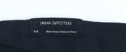 Urban Outfitters Womens Black Dragon Satin Slip Dress L