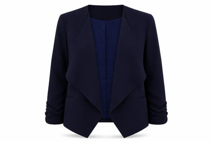 New Look Women's Blue Size 14 Regular Fit Shawl Blazer