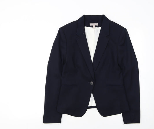 Womens UK Size 10 H&M Regular Blue Blazer