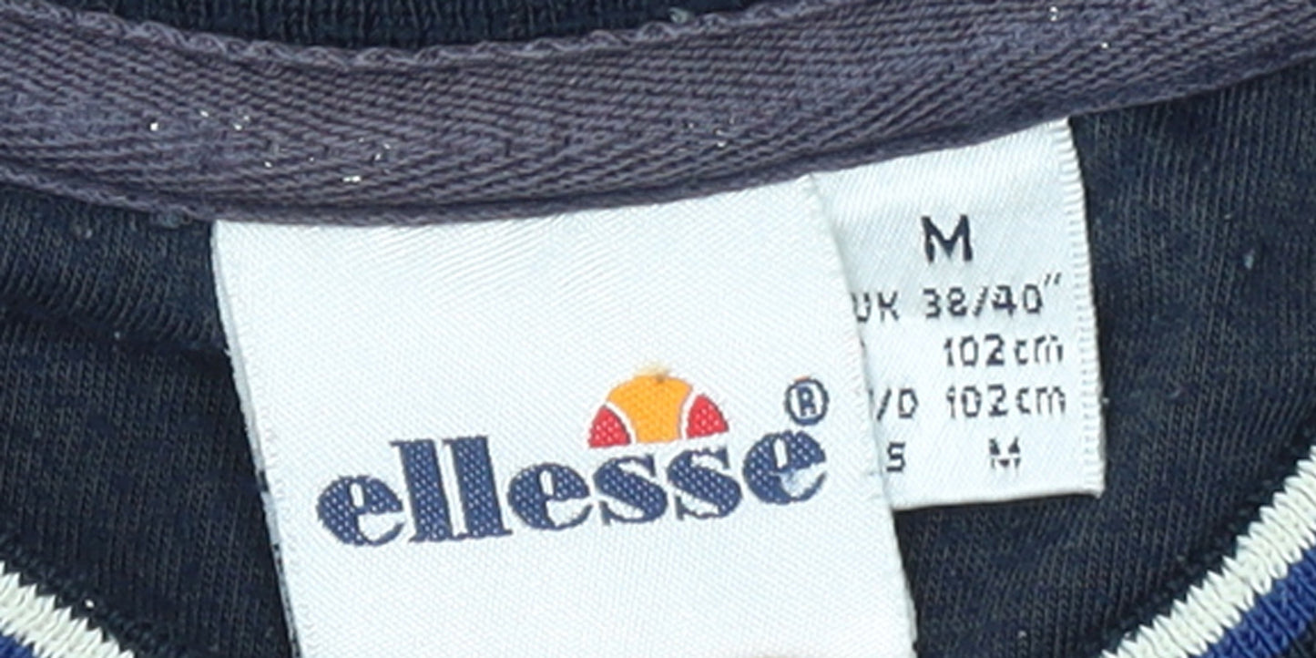 Mens UK Size M ellesse Blue Pullover Sweatshirt