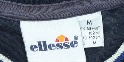 Mens UK Size M ellesse Blue Pullover Sweatshirt