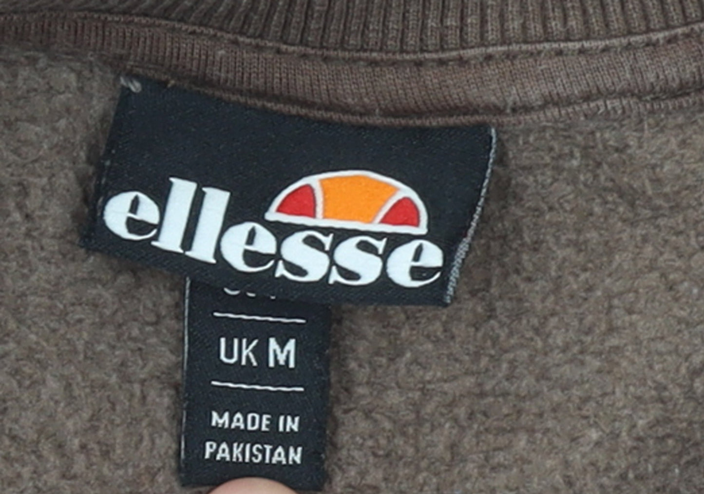 Womens UK Size M ellesse Brown Pullover Sweatshirt