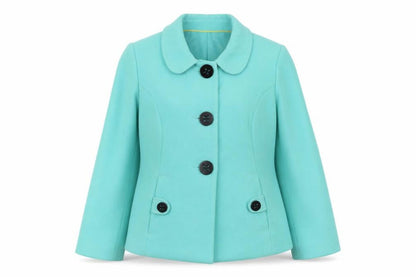 Womens UK Size 16 BM Green Basic Jacket