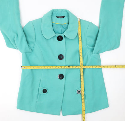 Womens UK Size 16 BM Green Basic Jacket