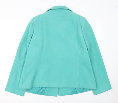 Womens UK Size 16 BM Green Basic Jacket