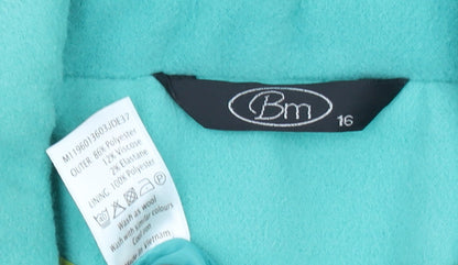 Womens UK Size 16 BM Green Basic Jacket