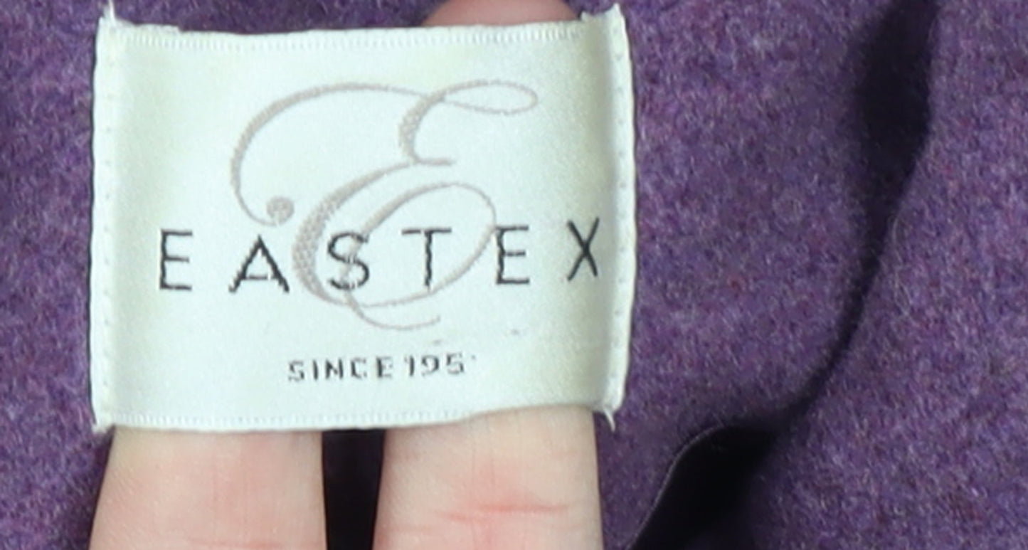 Womens UK Size 16 Eastex Purple Pea Coat