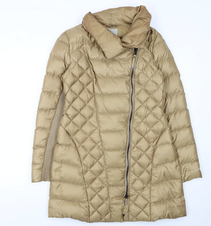 Womens UK Size 12 PINKO Beige Puffer Jacket