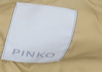 Womens UK Size 12 PINKO Beige Puffer Jacket