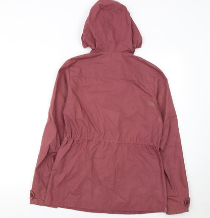 FatFace Women's Purple Hooded Toggle Jacket Size 8 Cotton Blend