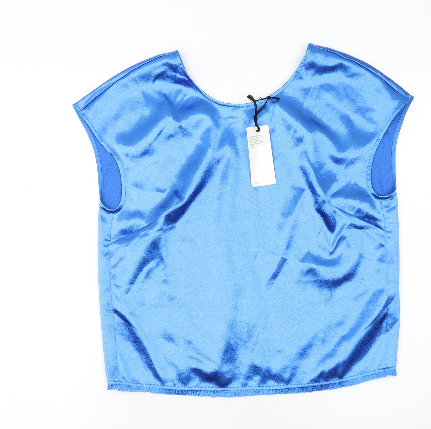 Womens UK Size 10 Reiss Blue Camisole Blouse