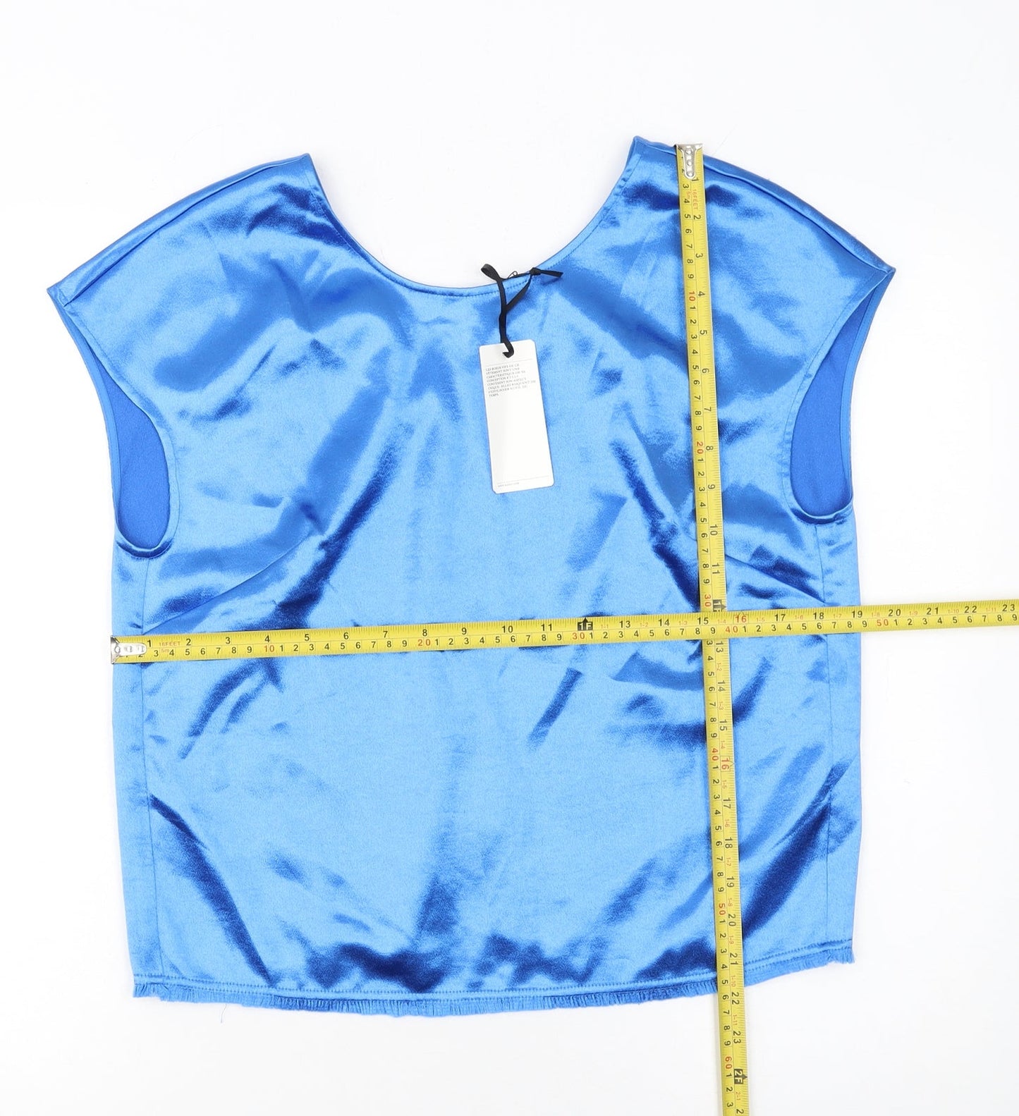 Womens UK Size 10 Reiss Blue Camisole Blouse