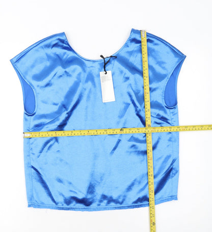 Womens UK Size 10 Reiss Blue Camisole Blouse