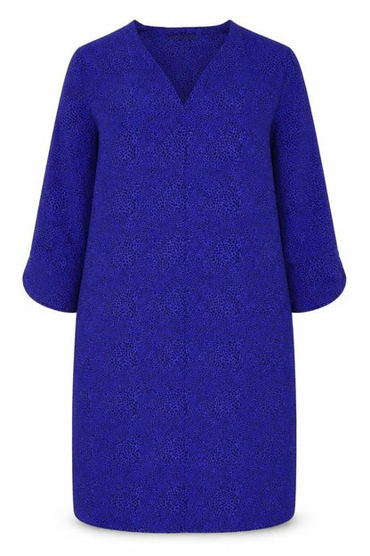 Marks and Spencer Women Blue Animal Print Shift Dress Size 16