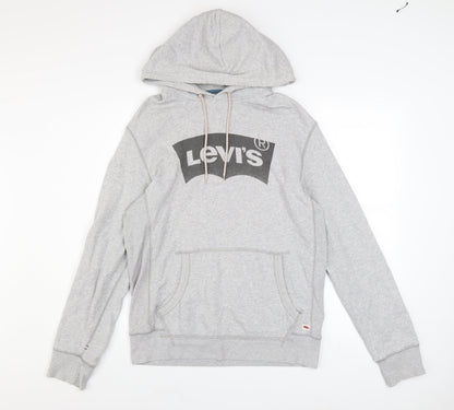 Mens UK Size S Levi's Grey Pullover Hoodie