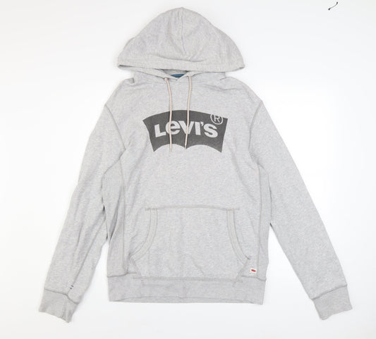 Mens UK Size S Levi's Grey Pullover Hoodie
