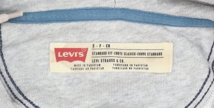 Mens UK Size S Levi's Grey Pullover Hoodie