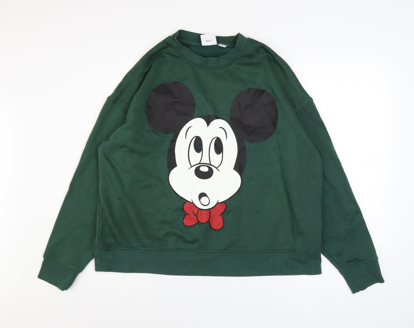 Womens UK Size L Disney Green Pullover Sweatshirt