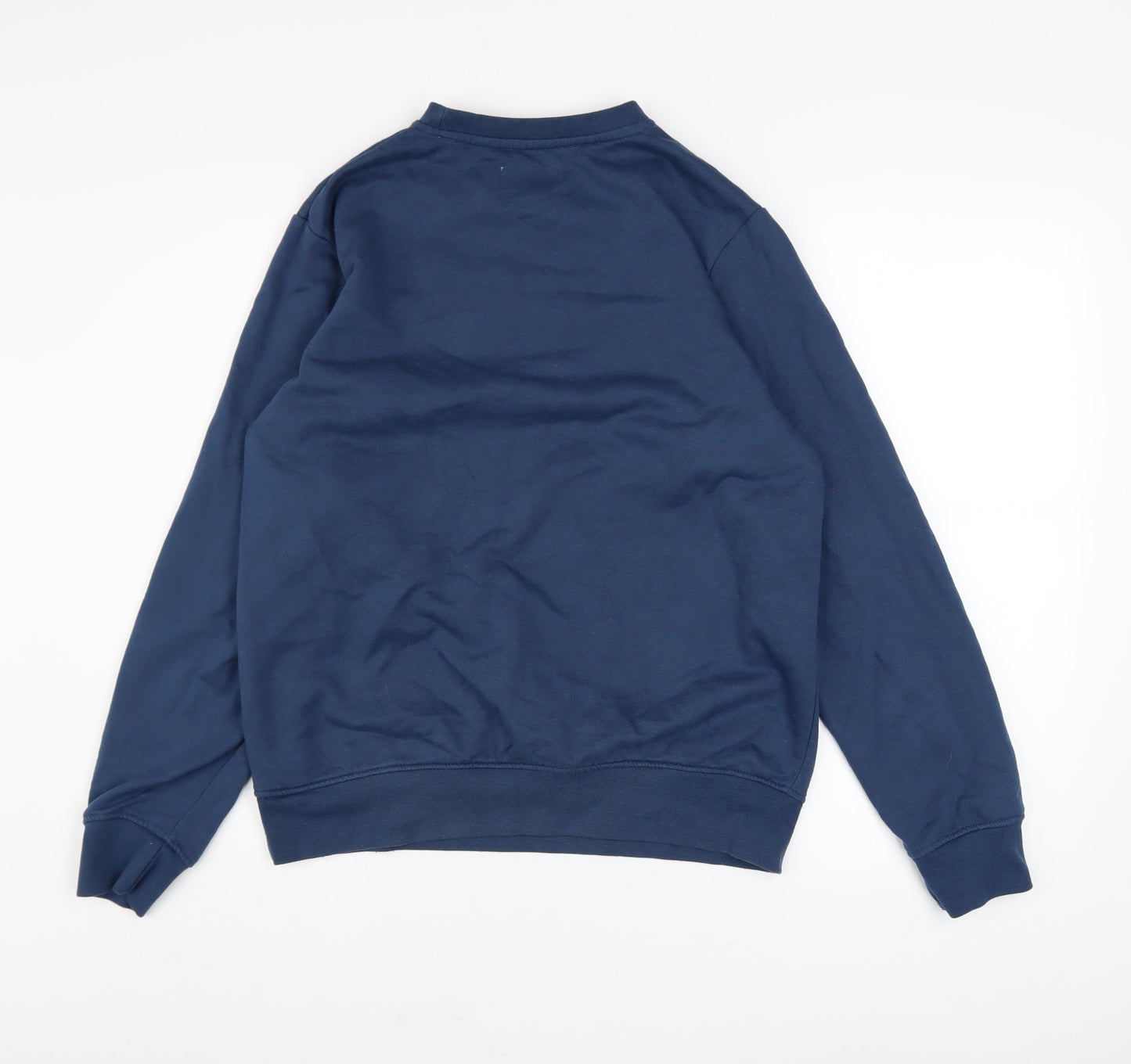 Mens UK Size M Kangaroo Poo Blue Pullover Sweatshirt