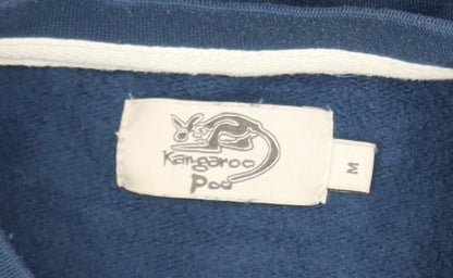 Mens UK Size M Kangaroo Poo Blue Pullover Sweatshirt