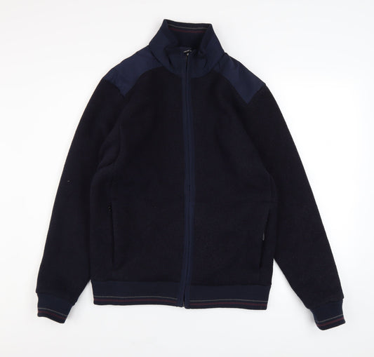 Marks and Spencer Blue Harbour Men's Blue Full Zip Fleece Jacket S