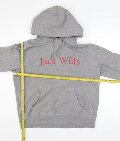 Womens UK Size 14 Jack Wills Grey Pullover Hoodie