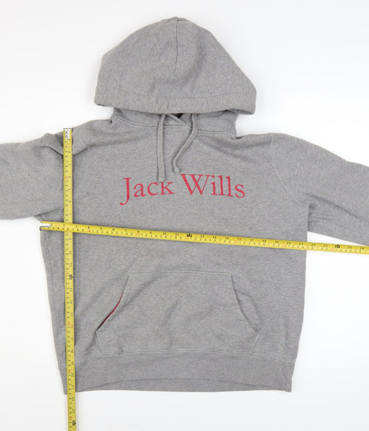 Womens UK Size 14 Jack Wills Grey Pullover Hoodie