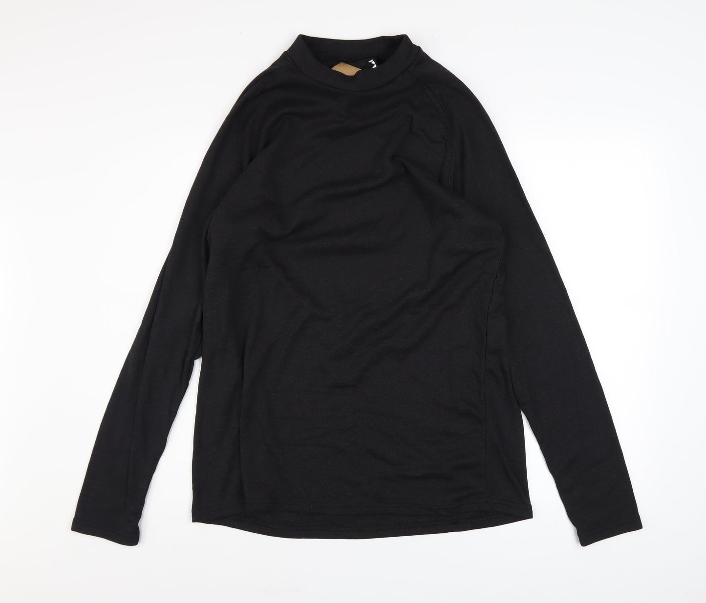 Mens UK Size 2XL Wedze Black Skiing Snowboarding T-Shirt